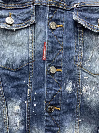 DSQ2 2024ss Man Hole Denim Jacket