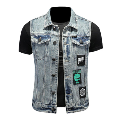 SOLA-DSQ2 24ss cowboy Denim vest