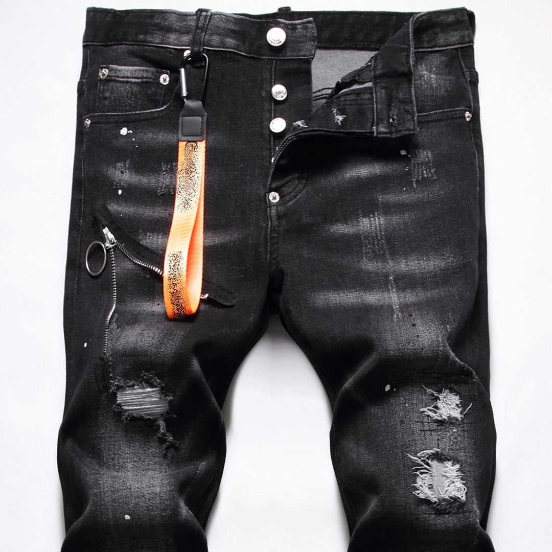 SOLA-DSQ2 Vakeraj piedoj Jeans 
