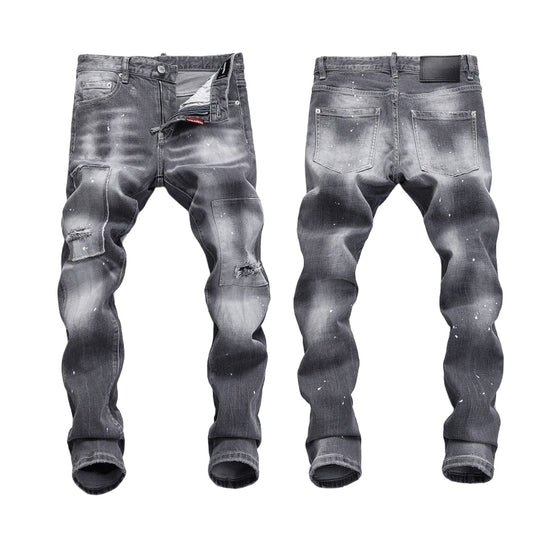 SOLA-DSQ2 Distressed stretch fit Jeans