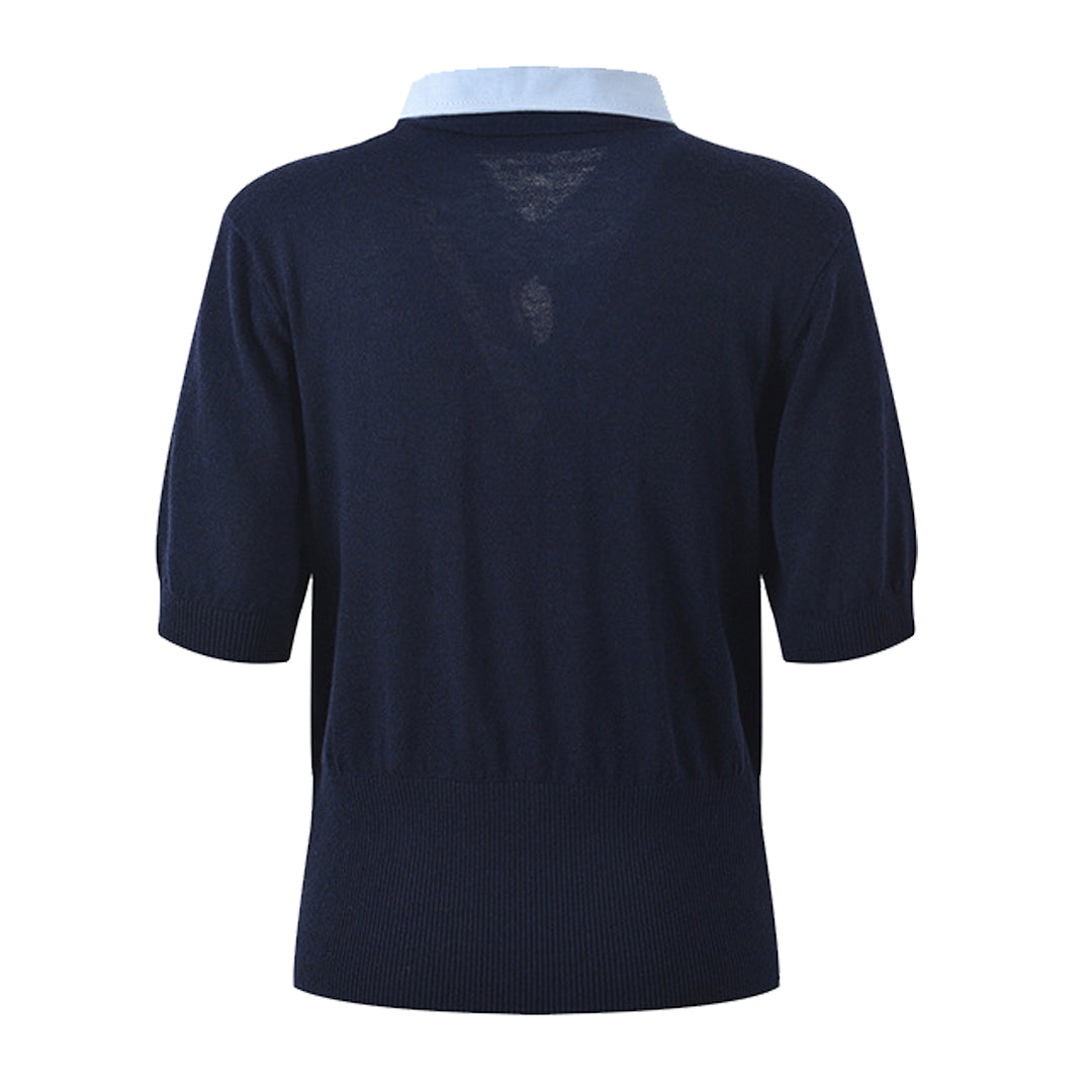 MR.TOM  Women Ribbon POLO shirt