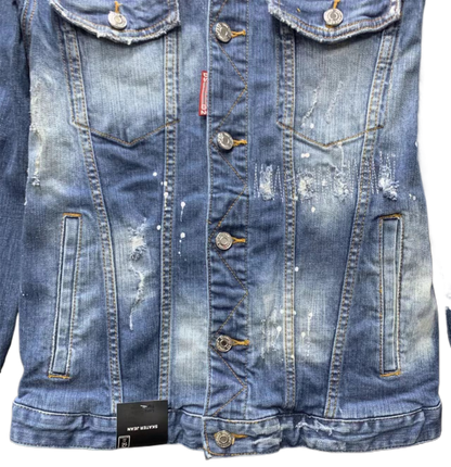 DSQ2 2024ss Man Hole Denim Jacket