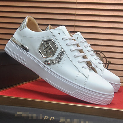 PP Men New Men's leather sneakers
