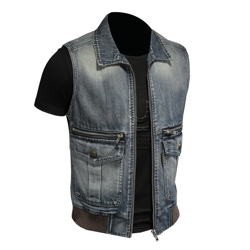 SOLA-DSQ2 24ss cowboy Denim vest