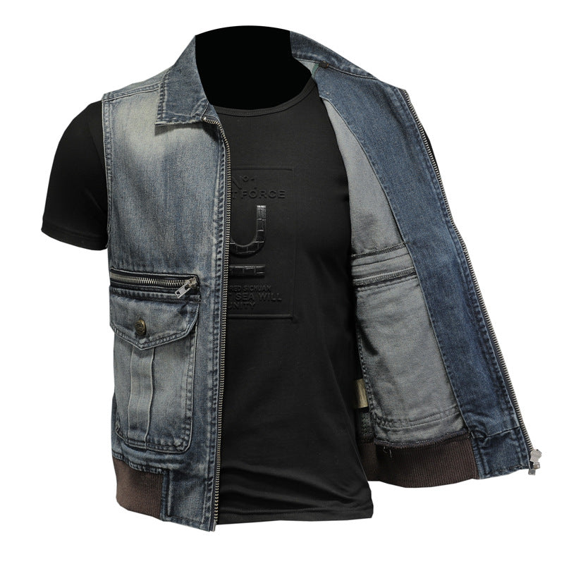 SOLA-DSQ2 24ss cowboy Denim vest