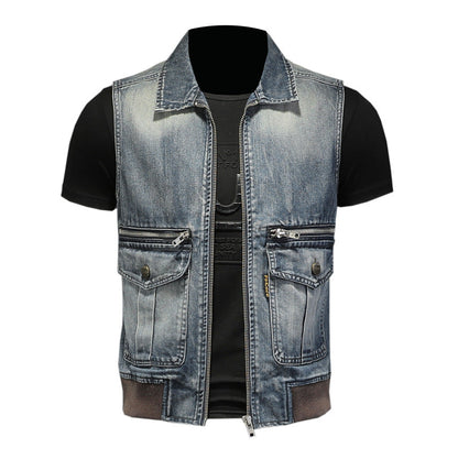 SOLA-DSQ2 24ss cowboy Denim vest