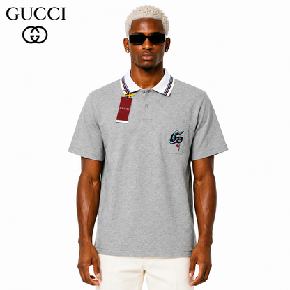 Gucci Snake Year Logo Polo Shirt