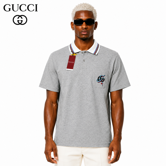 Gucci Snake Year Logo Polo Shirt
