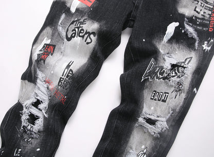 SOLA-DSQ2 little feet graffiti Jeans