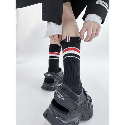 2025ss Four stripe socks