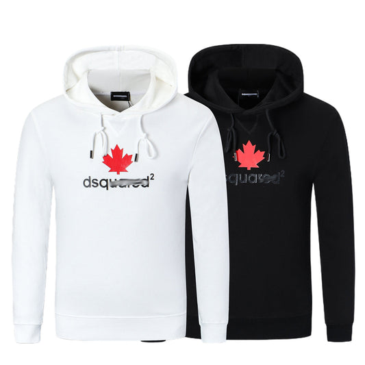 SOLA-DSQ2 24ss Printing Maple Leaf Hoodie