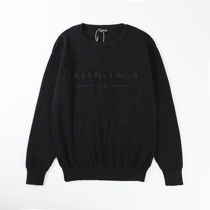 2025ss Man Black logo Sweater