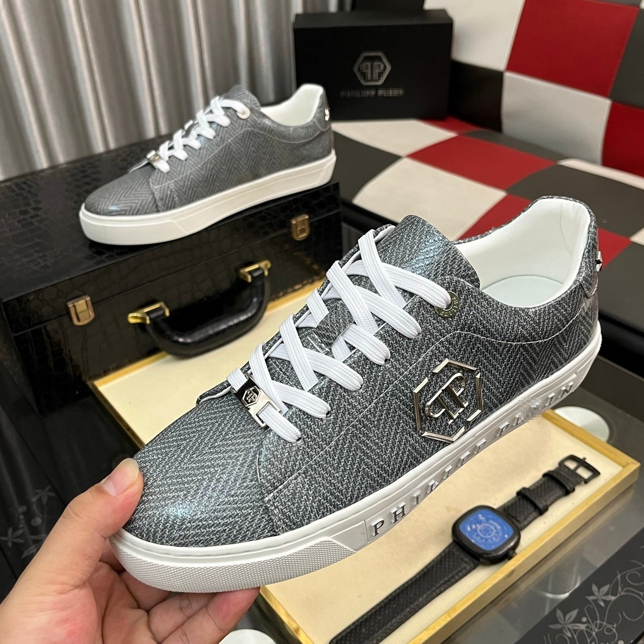 PP Men lettering sneakers#65