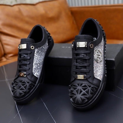 PP Men's new diamond lettering sneakers