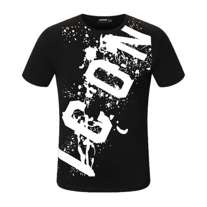 New-D2 Lettering Printed Cotton T-Shirt