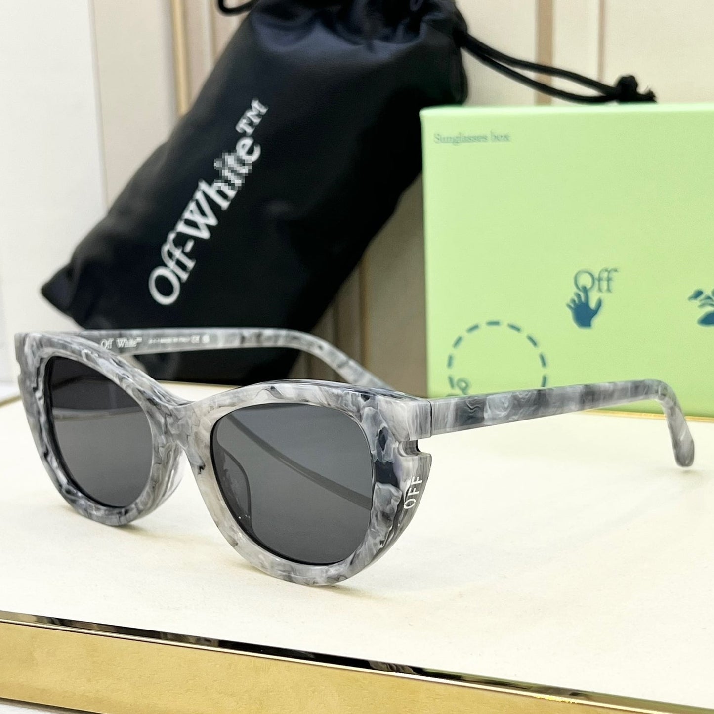 Off-White Arrow logo sunglasses#097