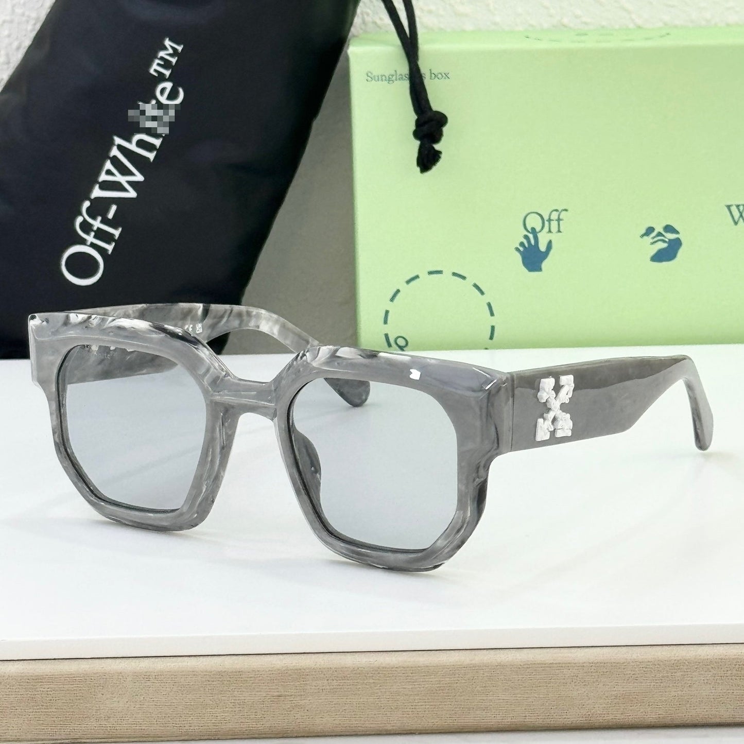 Off-White Arrow logo sunglasses#014