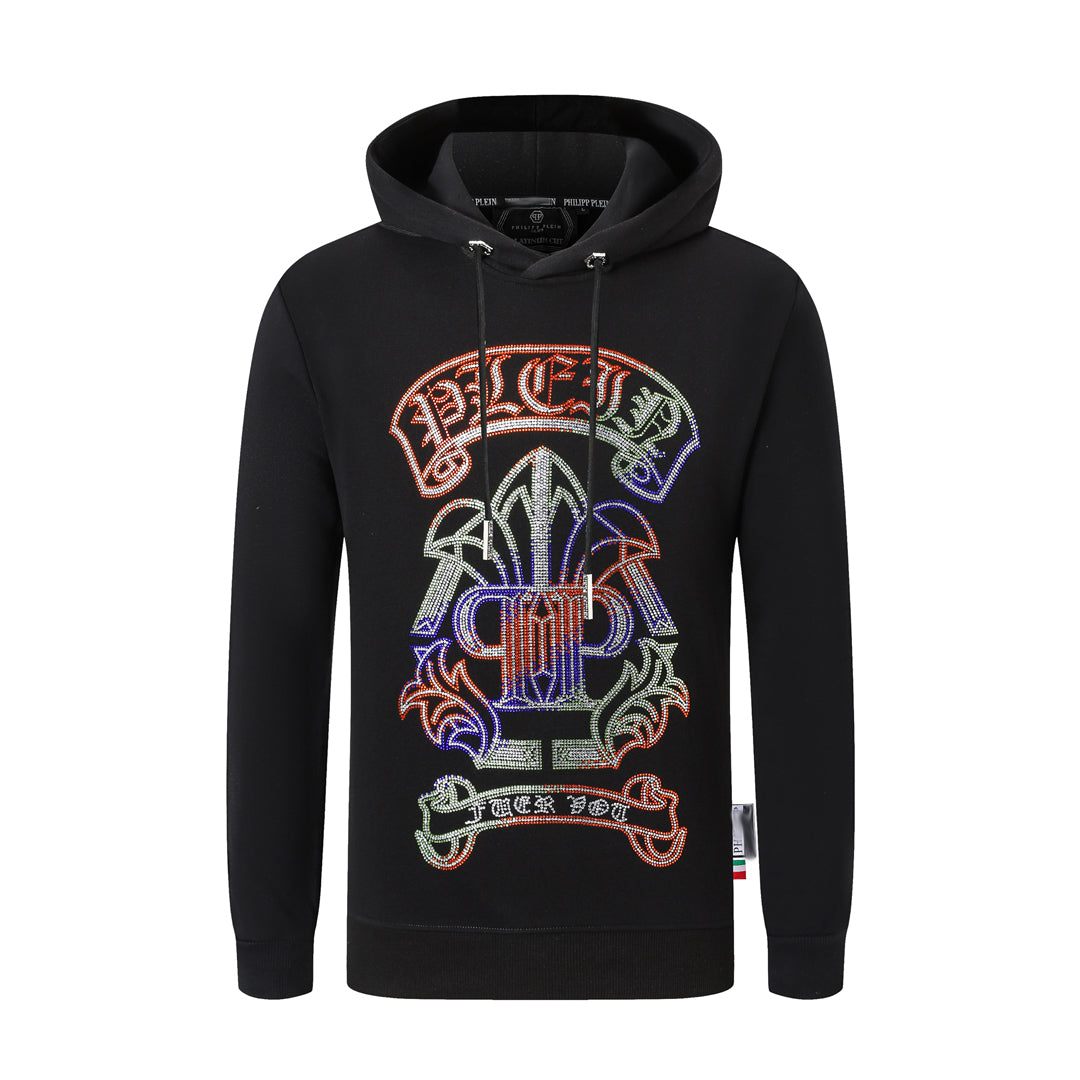 PIEIN 2025SS Unisex Black Hoodie