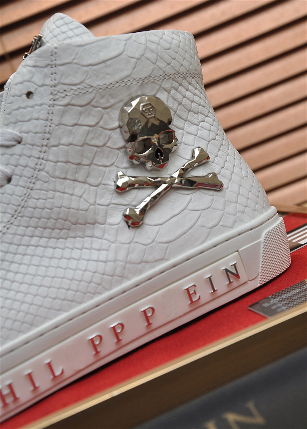 SOLA-Phillipp Novaj Viraj altsupraj ledaj Sneakers 
