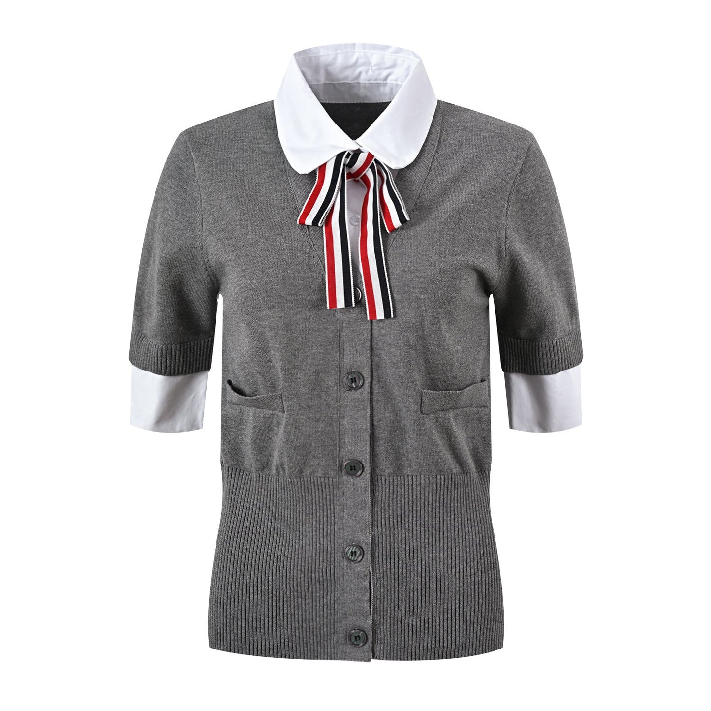 MR.TOM  Women Ribbon POLO shirt