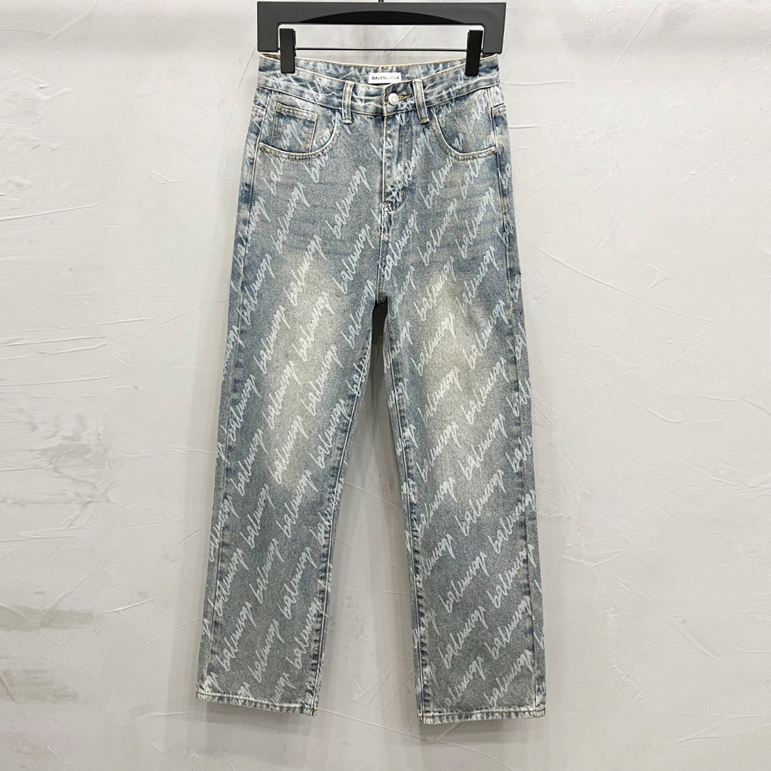 2025SS Man Lettering LOGO Jeans