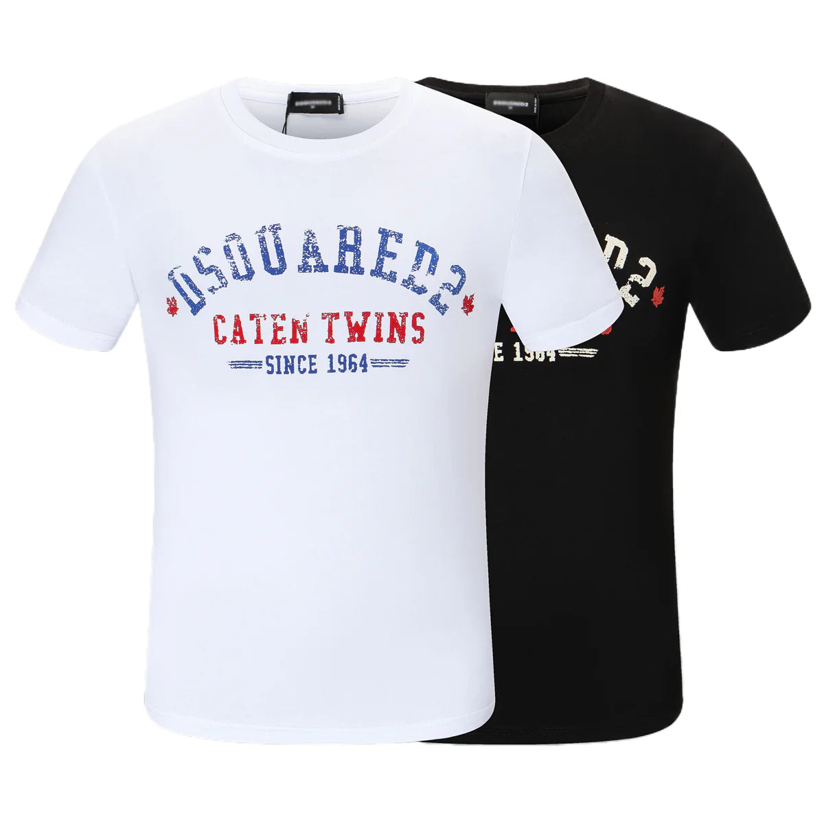 New-D2 Lettering Printed Cotton T-Shirt