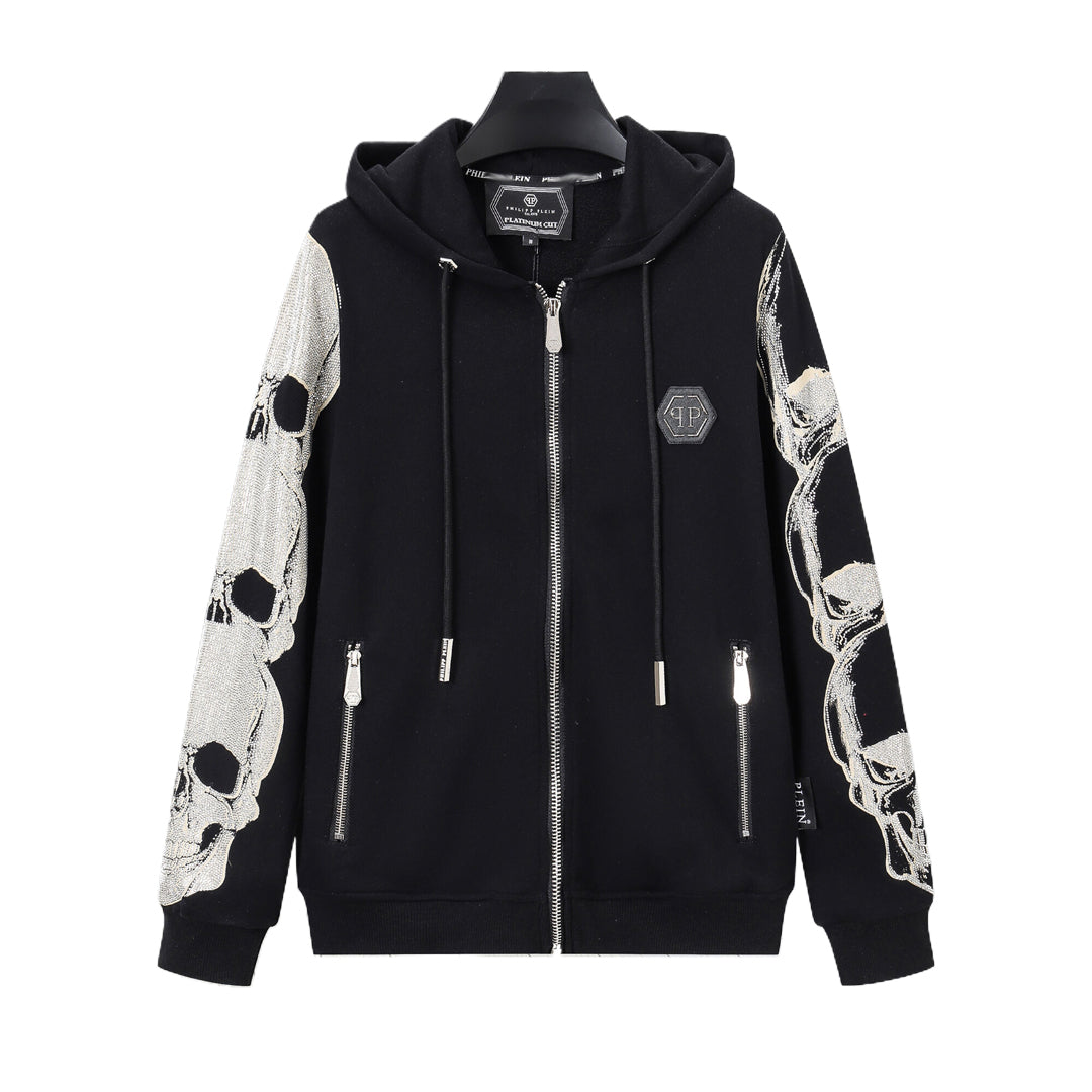 PIEIN 2025SS Sports Black Hoodie