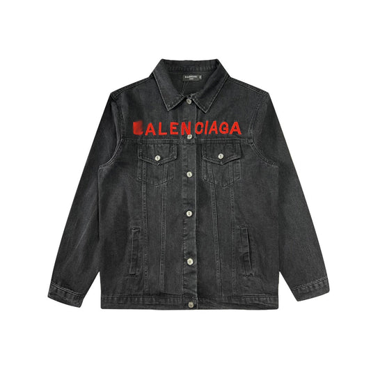 Balenciaga Embroidered Denim Jacket