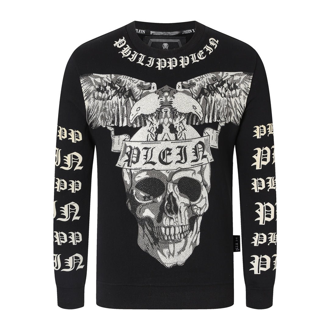 PIEIN 2025SS Unisex Black Hoodie