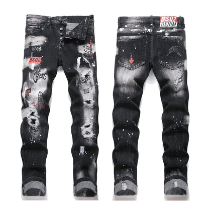 SOLA-DSQ2 little feet graffiti Jeans