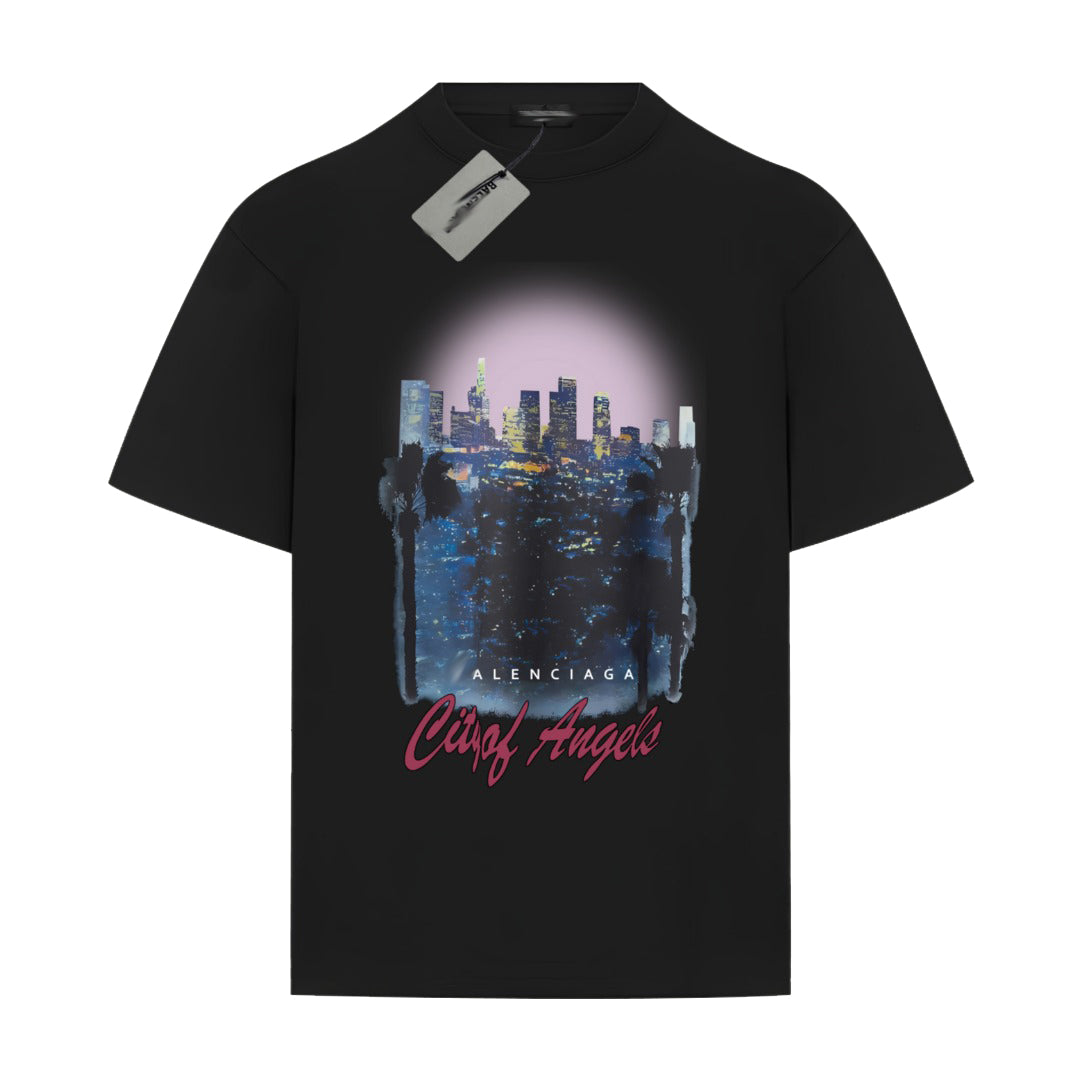 2025ss Cotton Printed T-shirt