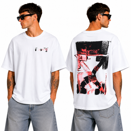 OFF-White  Arrow logo print T-shirt#75