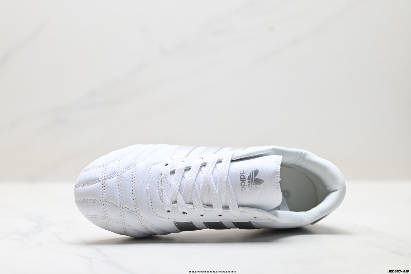 Classic White & Silver Court Sneakers