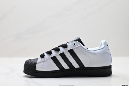 Adidas  Classic Black & White Superstar Sneakers