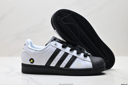 Adidas  Classic Black & White Superstar Sneakers