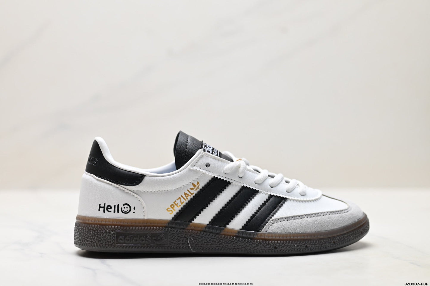 Adidas Originals Spezial White Black Gum Leather Sneakers