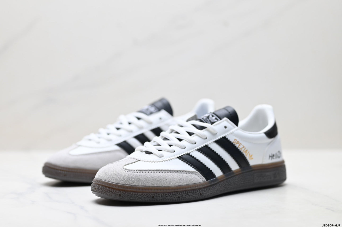Adidas Originals Spezial White Black Gum Leather Sneakers