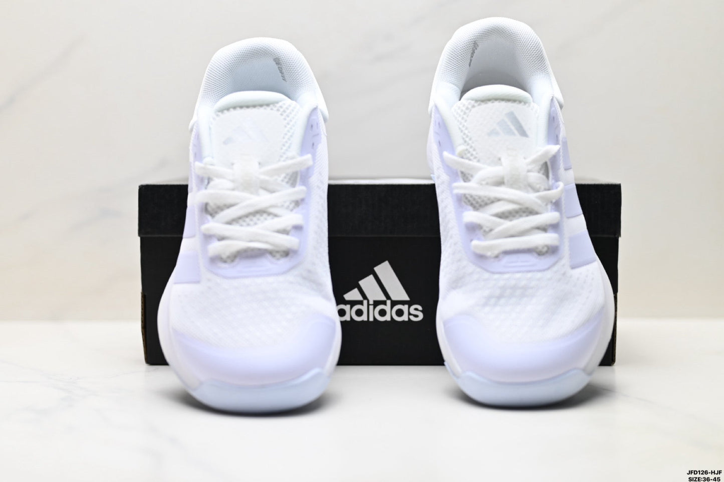 Adidas Men's All White Tennis Training Shoes