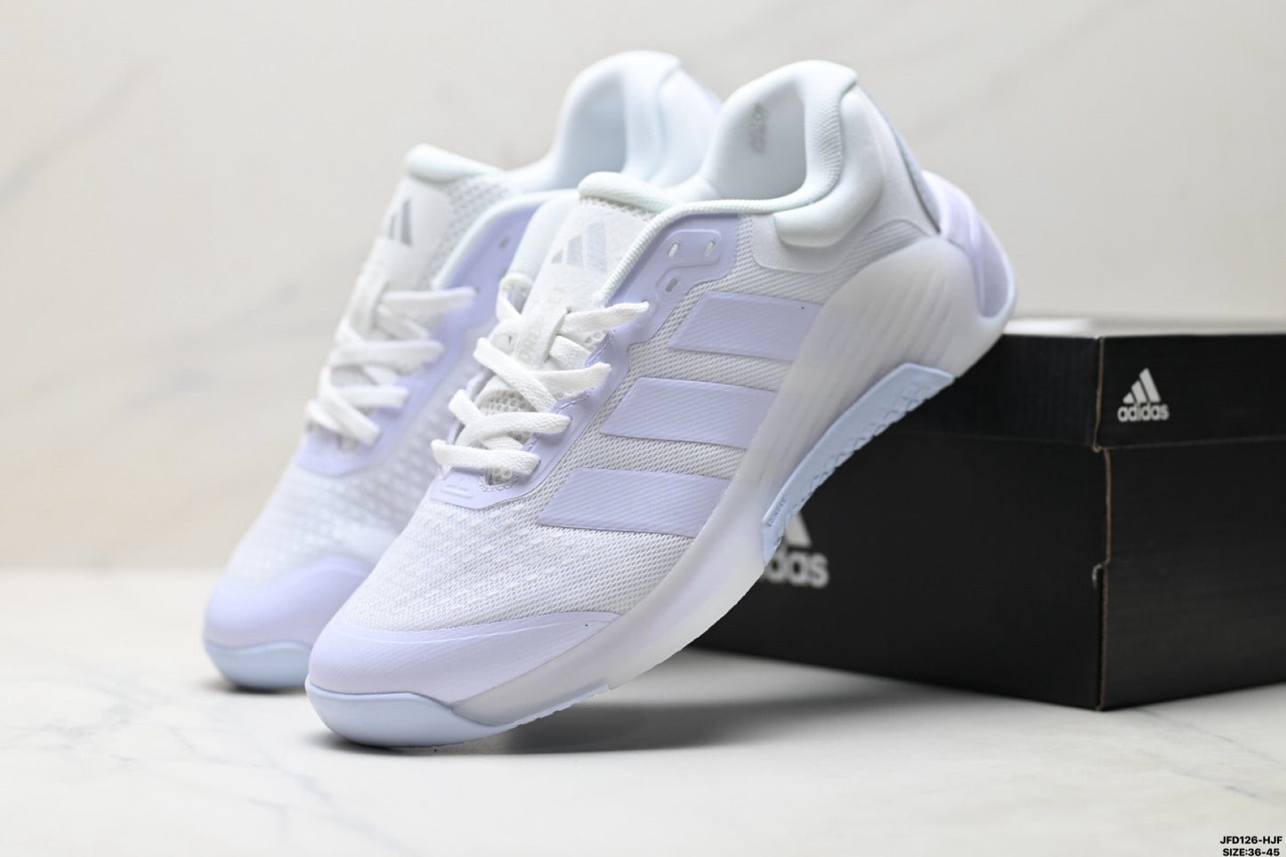 Adidas Men's All White Tennis Training Shoes