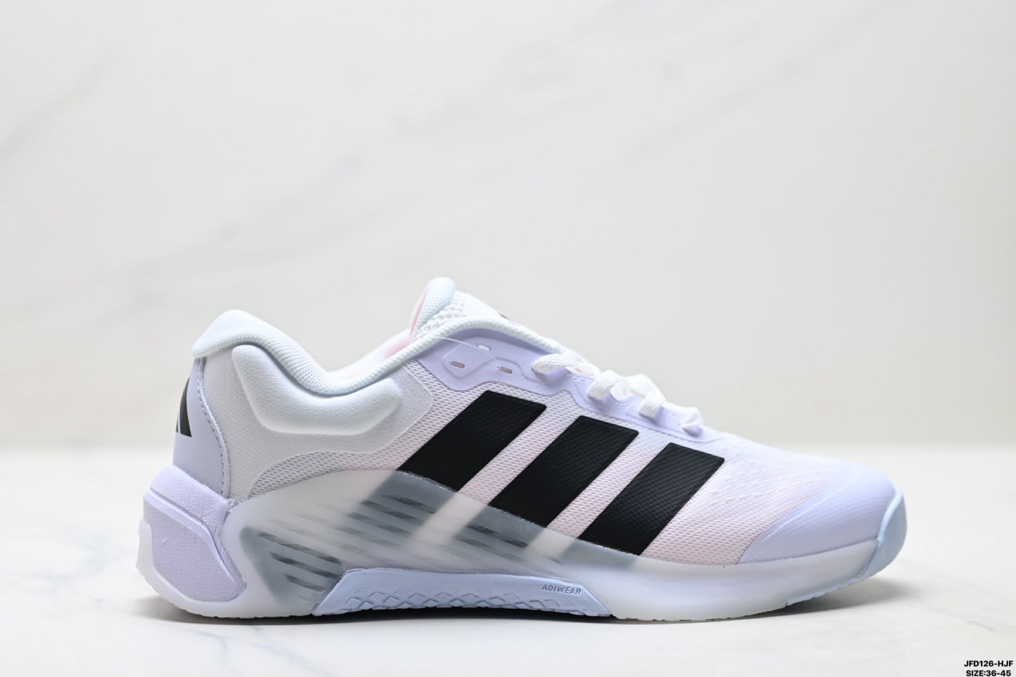 Adidas Lightweight White Athletic Training Shoes