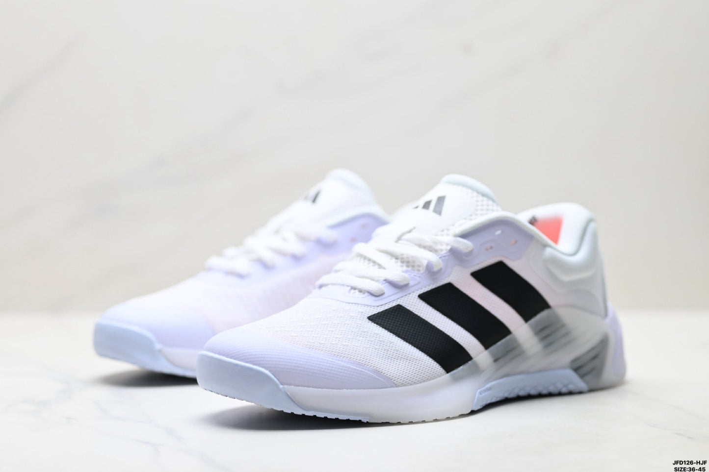Adidas Lightweight White Athletic Training Shoes