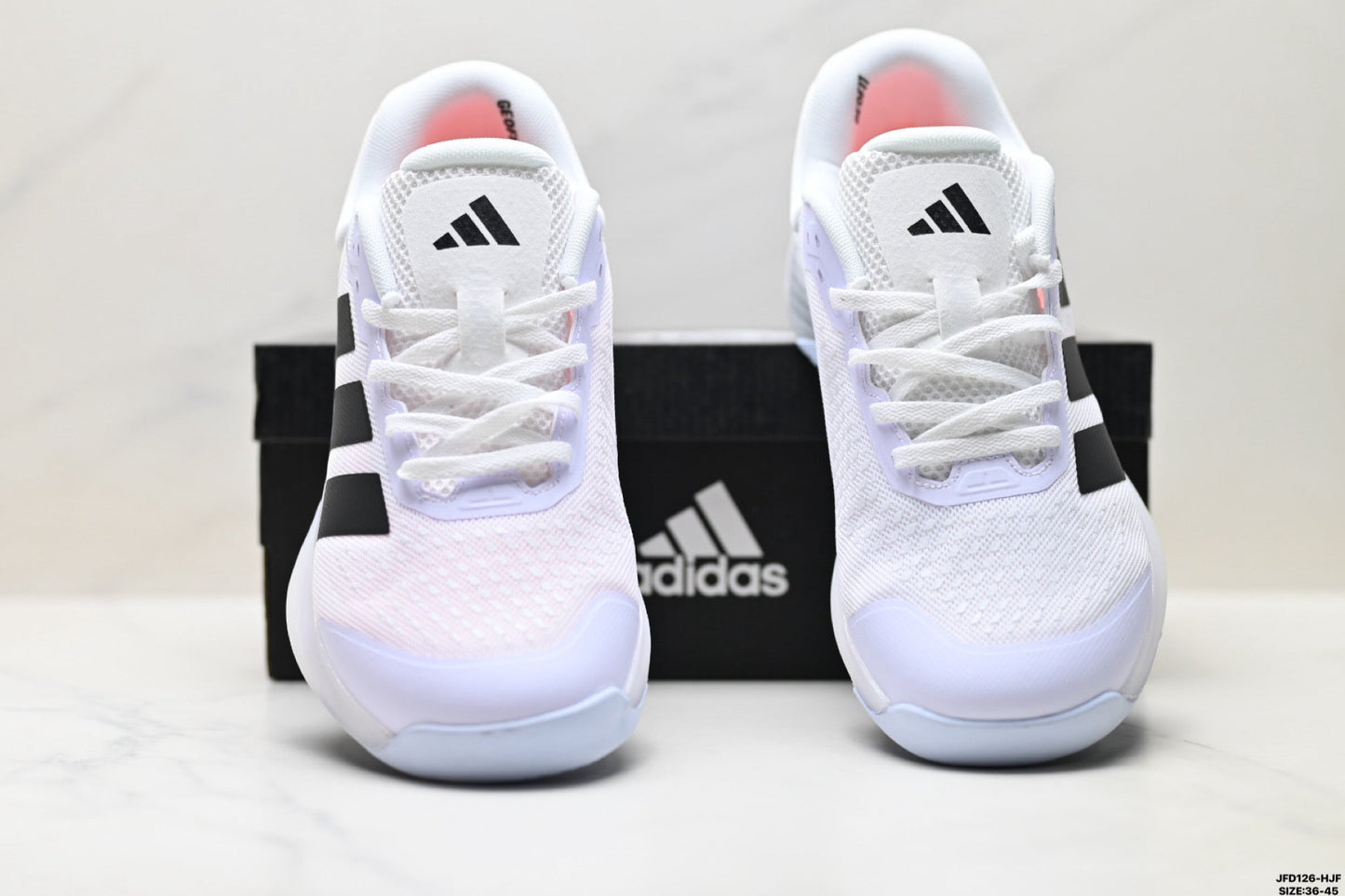 Adidas Lightweight White Athletic Training Shoes