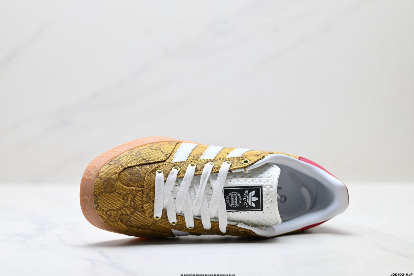 Adidas Originals Samba GG Monogram Gold Brown Sneakers