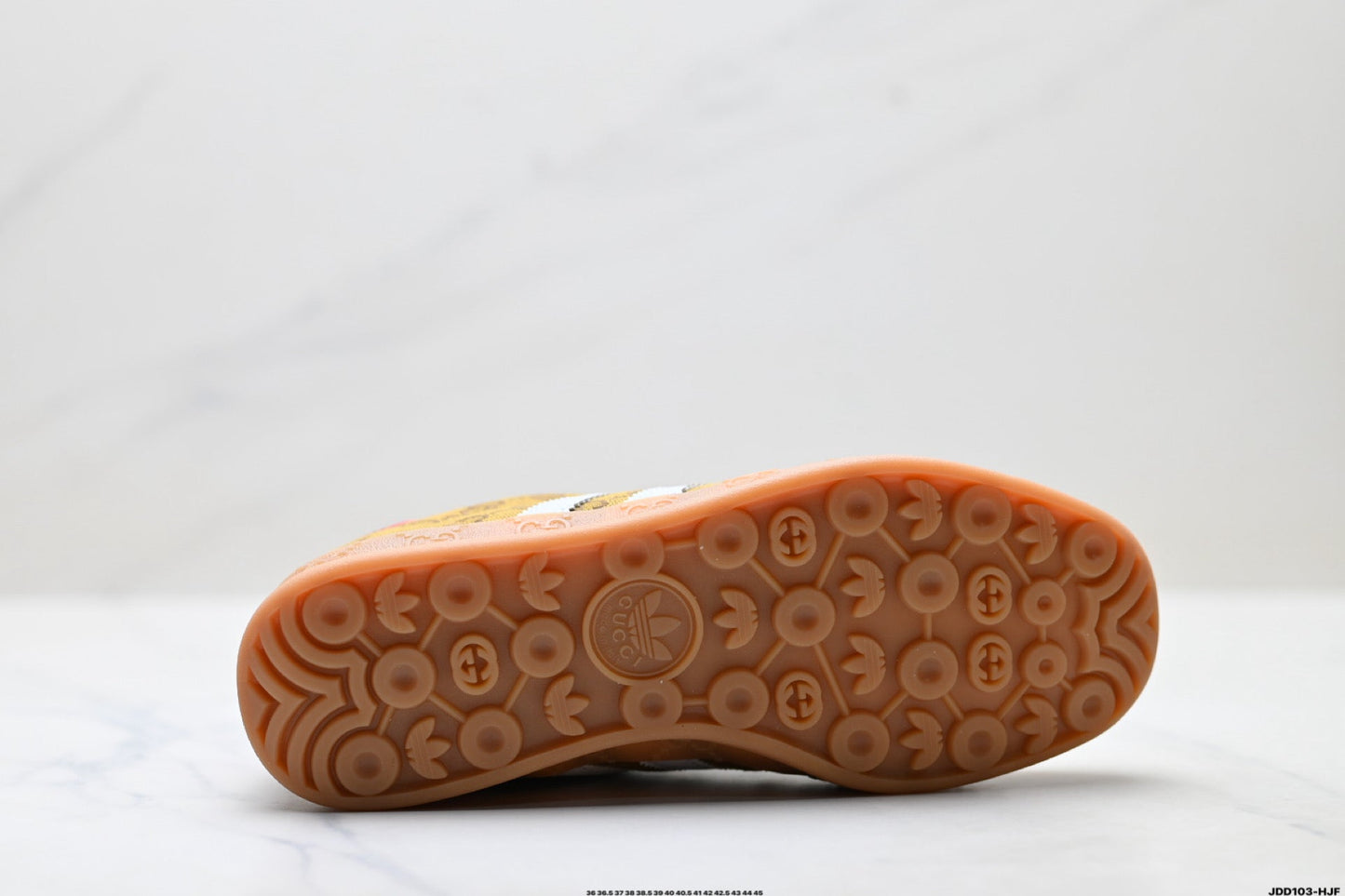 Adidas Originals Samba GG Monogram Gold Brown Sneakers