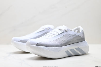 Adidas Performance Silver White Running Shoes