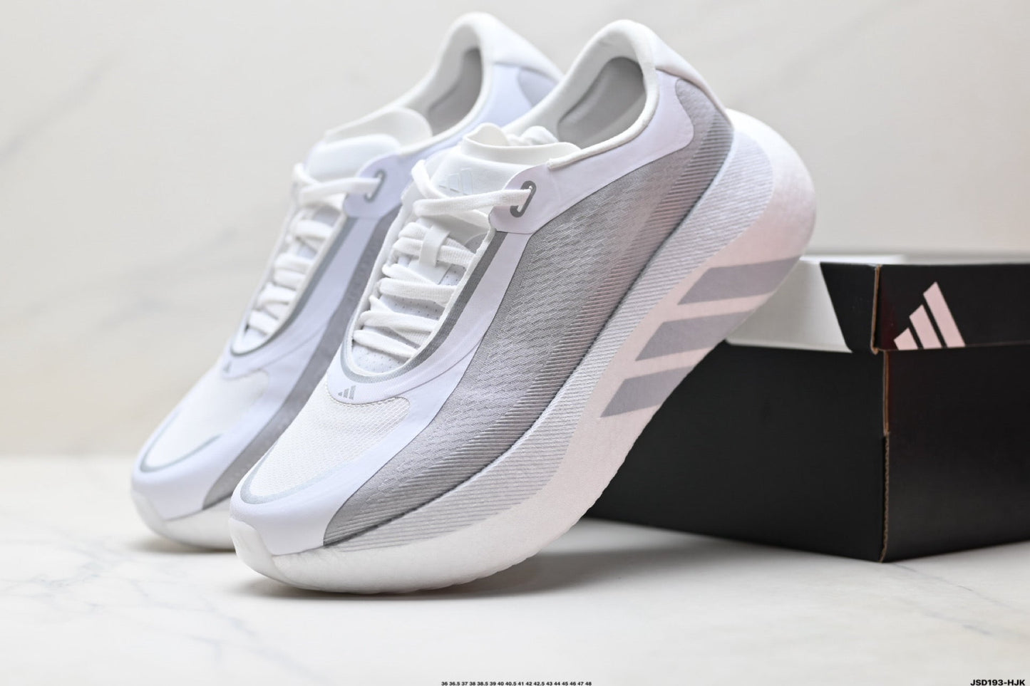 Adidas Performance Silver White Running Shoes