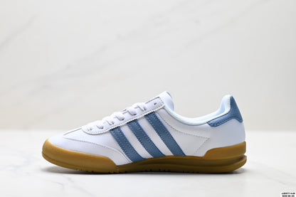 Adidas Jeans White Blue Gum Sole Sneakers – Classic Retro Lifestyle Shoes