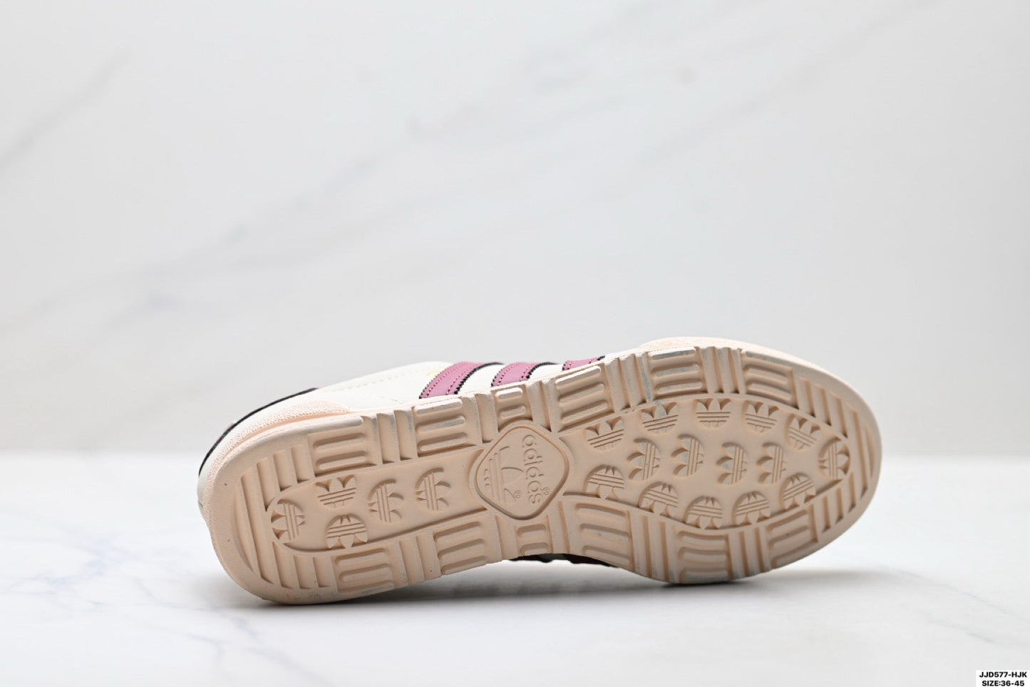Adidas Jeans Off White Burgundy Sneakers – Classic Retro Lifestyle Shoes