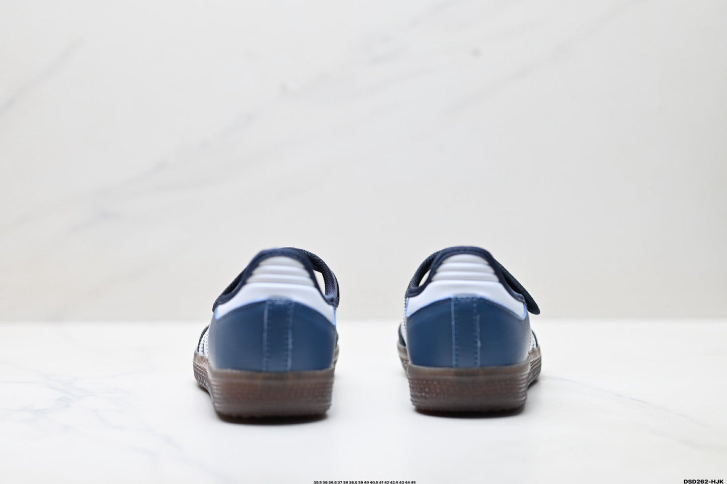 Adidas Samba Mary Jane Navy Leather Sneakers – Classic Gum Sole Ballet Shoes