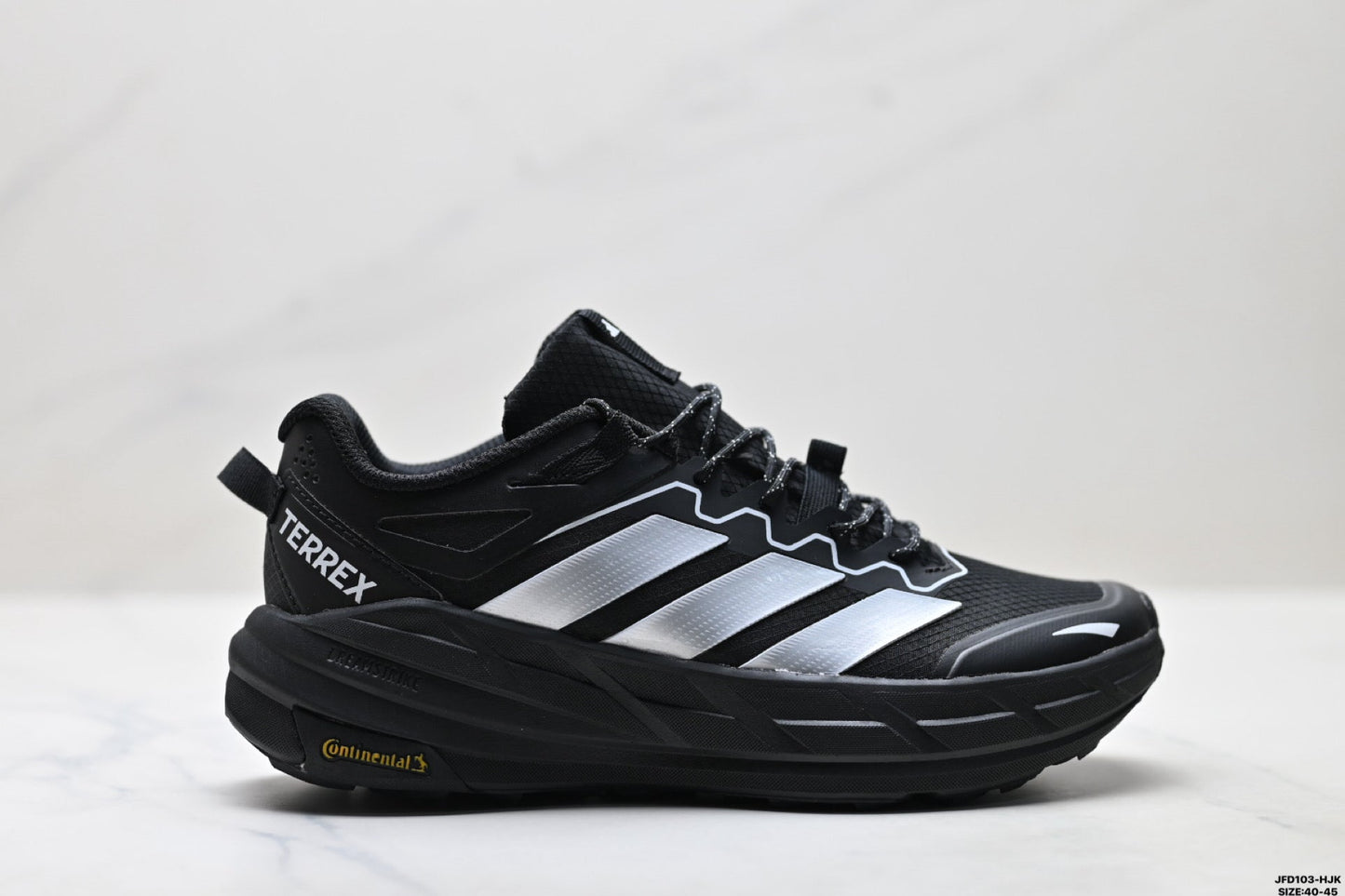 Adidas Waterproof Trail Running Shoes – Black White Outdoor Sneakers